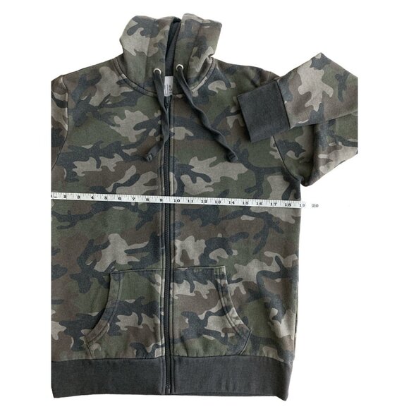 Time & Tru Womens Camouflage Full Zip Hoodie Sweater Size Small - Picture 4 of 8